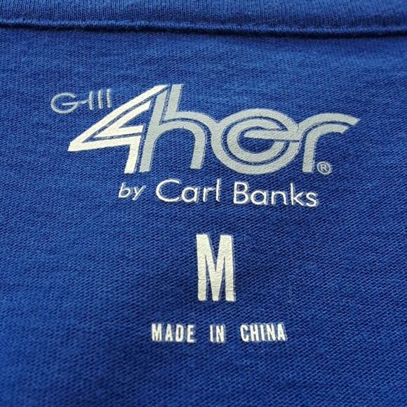 Chase Elliott Racing 24 Womens Sz M Blue V-neck Short Sleeve Graphic Tee Shirt - Picture 3 of 8